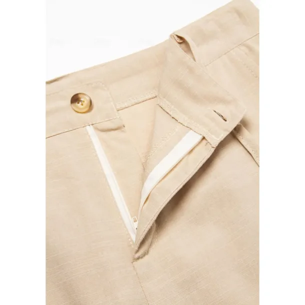 Men's Linen Pants Trousers Summer Pants Beach Pants Front Pocket Straight Leg Plain Comfort Breathable Casual Daily Holiday Fashion Basic Black White