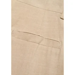 Men's Linen Pants Trousers Summer Pants Beach Pants Front Pocket Straight Leg Plain Comfort Breathable Casual Daily Holiday Fashion Basic Black White