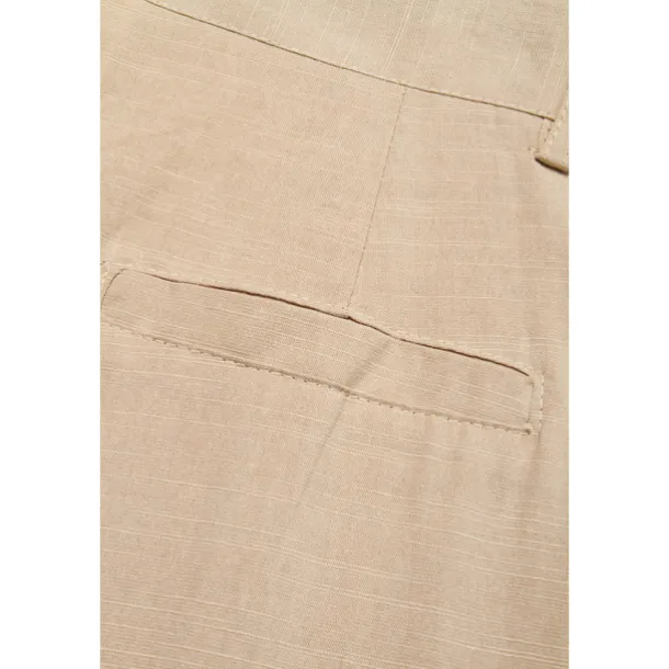 Men's Linen Pants Trousers Summer Pants Beach Pants Front Pocket Straight Leg Plain Comfort Breathable Casual Daily Holiday Fashion Basic Black White