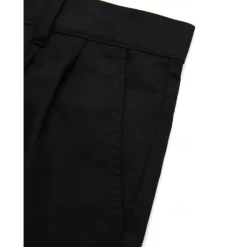 Men's Linen Pants Trousers Summer Pants Pleated Pants Front Pocket Straight Leg Plain Comfort Breathable Casual Daily Holiday Fashion Basic Black White