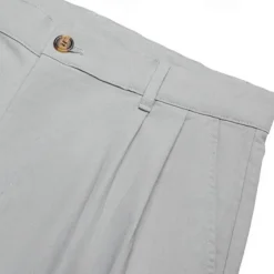 Men's Linen Pants Trousers Summer Pants Pleated Pants Dress Slacks Front Pocket Straight Leg Plain Comfort Breathable Business Casual Daily Fashion Basic Black White