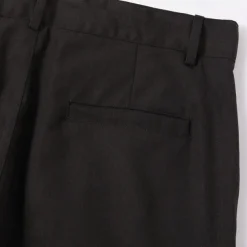 Men's Linen Pants Trousers Summer Pants Multi Pocket Straight Leg Plain Comfort Breathable Full Length Outdoor Daily Going out Fashion Streetwear Black White