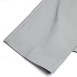 Men's Linen Pants Trousers Summer Pants Front Pocket Pleats Straight Leg Plain Comfort Breathable Casual Daily Holiday Fashion Basic Black White