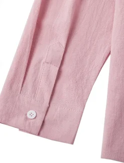 Men's Linen Shirt Casual Shirt Beach Shirt Button Up Shirt Untucked Shirts Plain Vacation Curise Black White Pink Navy Blue Long Sleeve Lapel Spring & Summer Clothing Apparel Basic