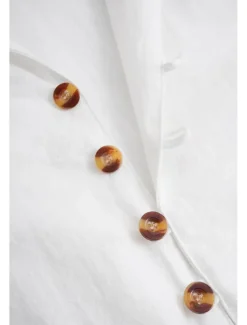 Men's Linen Shirt Summer Shirt Beach Wear Button Up Shirt Plain Vacation Curise Black White Pink Blue Short Sleeve Stand Collar Spring & Summer Clothing Apparel Basic