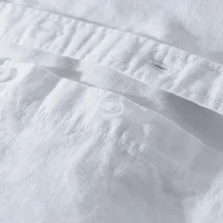 Men's Linen Shirt Summer Shirt Beach Shirt White Red Blue Long Sleeve Plain Turndown Spring & Summer Casual Daily Clothing Apparel Front Pocket