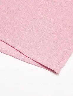 Men's Linen Shirt Summer Shirt Casual Shirt Beach Shirt Button Up Shirt Plain Casual Daily Light Yellow White Pink Dark Navy Long Sleeve Spring & Summer Clothing Apparel