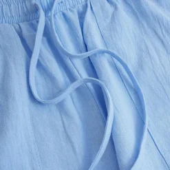 Men's Linen Shorts Summer Shorts Drawstring Elastic Waist Front Pocket Plain Comfort Soft Knee Length Casual Daily Fashion Classic Style Black White