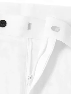 Men's Linen Suits Beach Wedding Summer Suits Solid Colored 3 Piece Tailored Fit Single Breasted Two-buttons Beige Sky Blue White