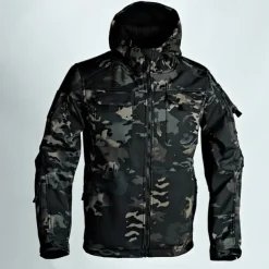 Men's Military Tactical Jacket Combat Jacket Hiking Jacket Outdoor Patchwork Waterproof Windproof Jacket Climbing Camping / Hiking / Caving Traveling Army Green Green Khaki