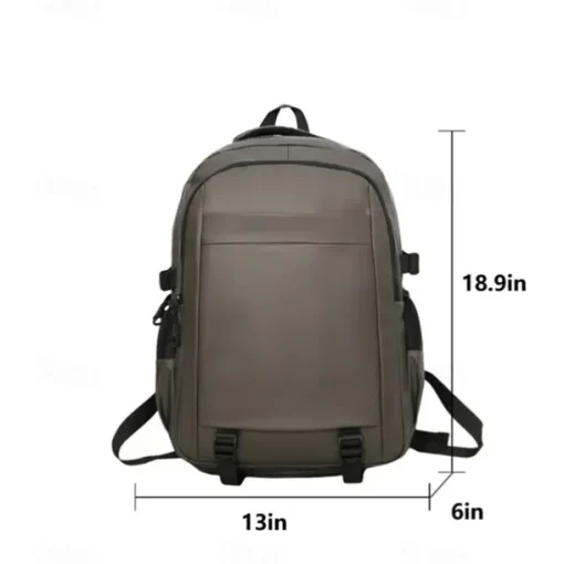 Men's Minimalist School Backpack – Water-Resistant Laptop Bag for College and High School, Large Capacity Urban Daypack for Back to School