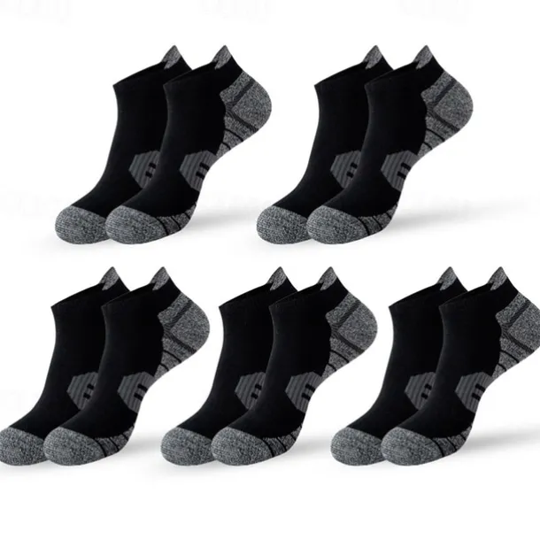 Men's Multi Packs Socks Running Socks Casual Socks Black White Color Color Block Vacation Sports & Outdoor Daily Basic Medium Spring Fall Fashion Casual