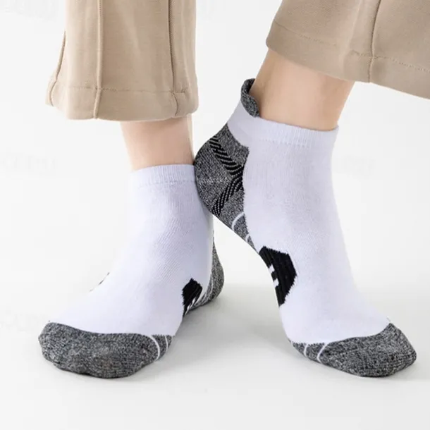 Men's Multi Packs Socks Running Socks Casual Socks Black White Color Color Block Vacation Sports & Outdoor Daily Basic Medium Spring Fall Fashion Casual