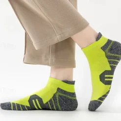 Men's Multi Packs Socks Running Socks Casual Socks Black White Color Color Block Vacation Sports & Outdoor Daily Basic Medium Spring Fall Fashion Casual