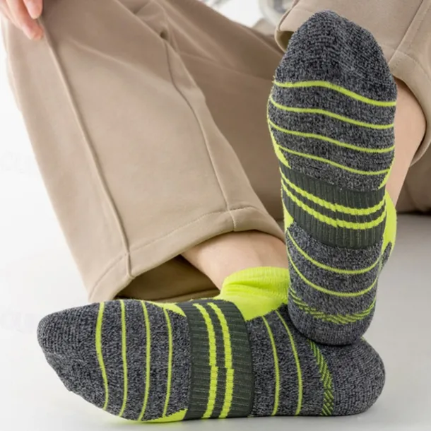 Men's Multi Packs Socks Running Socks Casual Socks Black White Color Color Block Vacation Sports & Outdoor Daily Basic Medium Spring Fall Fashion Casual