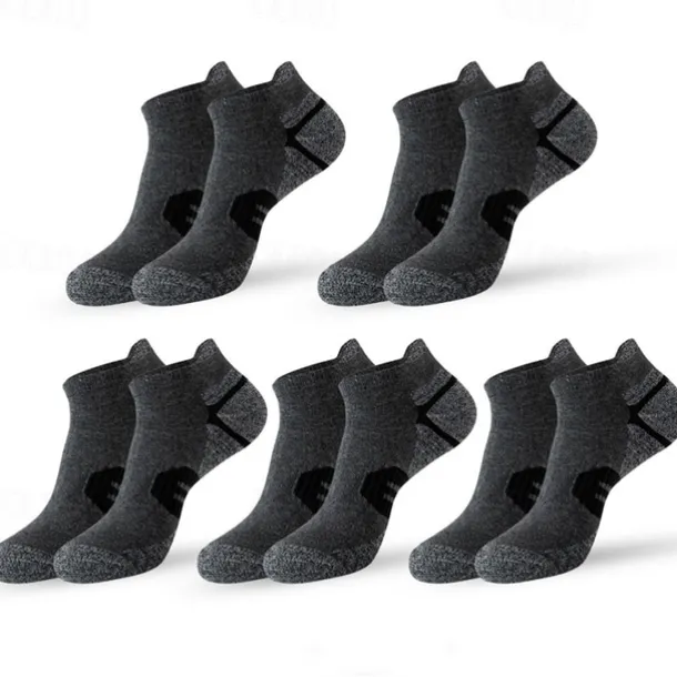 Men's Multi Packs Socks Running Socks Casual Socks Black White Color Color Block Vacation Sports & Outdoor Daily Basic Medium Spring Fall Fashion Casual