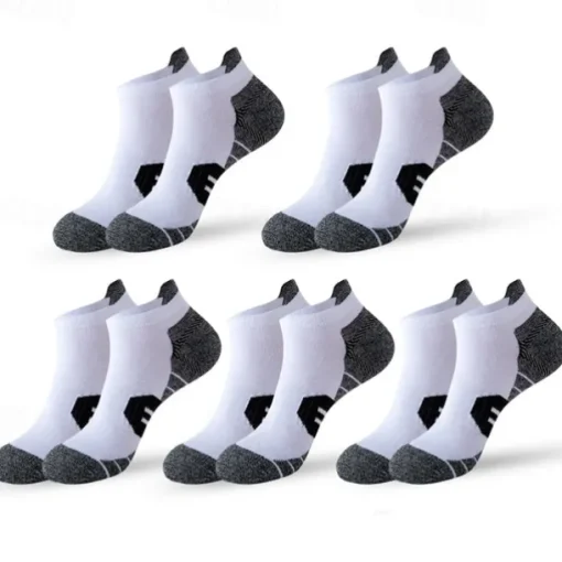Men's Multi Packs Socks Running Socks Casual Socks Black White Color Color Block Vacation Sports & Outdoor Daily Basic Medium Spring Fall Fashion Casual