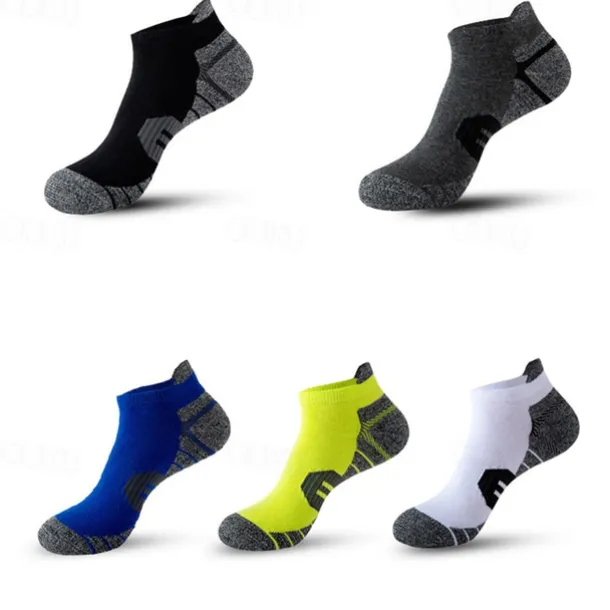 Men's Multi Packs Socks Running Socks Casual Socks Black White Color Color Block Vacation Sports & Outdoor Daily Basic Medium Spring Fall Fashion Casual