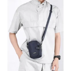 Men's Multi-Functional Crossbody Utility Pouch – Compact Waterproof Sling Bag with Adjustable Strap, Secure Phone Pocket, and Key Clip for Travel, Hiking, and Everyday Use