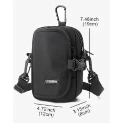 Men's Multi-Functional Crossbody Utility Pouch – Compact Waterproof Sling Bag with Adjustable Strap, Secure Phone Pocket, and Key Clip for Travel, Hiking, and Everyday Use