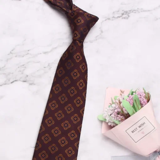 Men's Neckties Fashion Business Classic Argyle Wedding Party Daily Wear