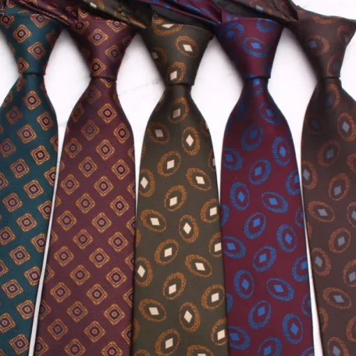 Men's Neckties Fashion Business Classic Argyle Wedding Party Daily Wear