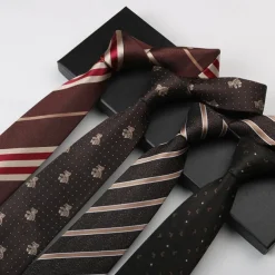 Men's Neckties Fashion Business Jacquard Pattern Wedding Party Daily Wear