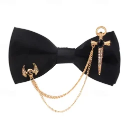 Men's Neckties Modern Contemporary Shiny Metallic Solid Color Wedding Party Daily Wear