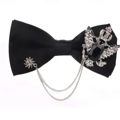 Men's Neckties Modern Contemporary Shiny Metallic Solid Color Wedding Party Daily Wear