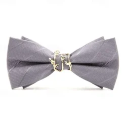 Men's Neckties Modern Contemporary Metal Solid Color Wedding Party Daily Wear