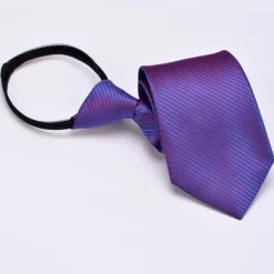 Men's Neckties Zip Tie Men Ties Zipper Tie Adjustable Bow Polka Dot Plain Striped Wedding Birthday Party