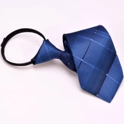 Men's Neckties Zip Tie Men Ties Zipper Tie Adjustable Bow Polka Dot Plain Striped Wedding Birthday Party