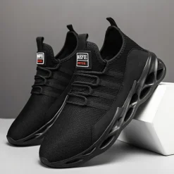 Men's Neon Green Breathable Mesh Athletic Sneakers with Hollow Out Sole - Lightweight Running and Sports Shoes for Gym, Training, and Casual Wear