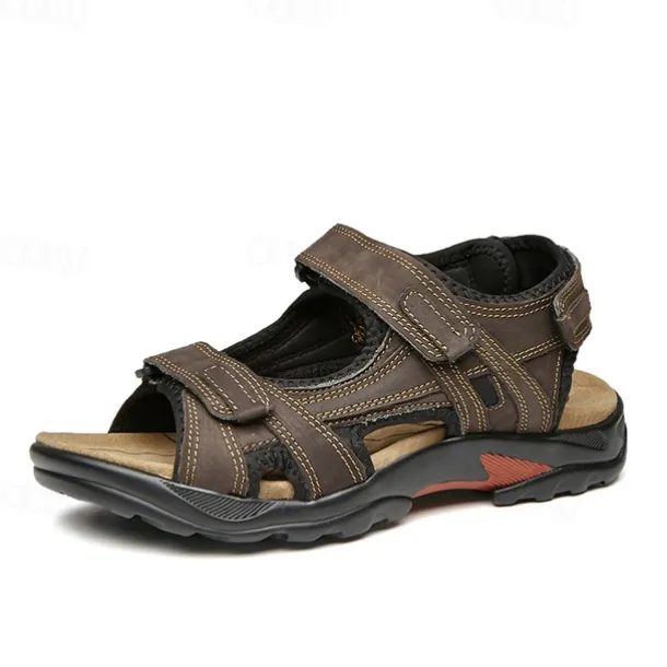 Men's Outdoor Hiking Sandals - Adjustable Straps, Non-Slip Sole, Comfortable Athletic Summer Footwear for Trekking and Beach