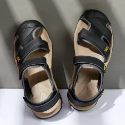 Men's Outdoor Hiking Sandals - Durable Open-Toe Design, Adjustable Straps, Anti-Slip Sole, Lightweight Sport Shoes for Summer Adventures