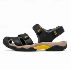 Men's Outdoor Hiking Sandals - Durable Open-Toe Design, Adjustable Straps, Anti-Slip Sole, Lightweight Sport Shoes for Summer Adventures