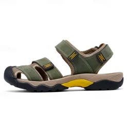 Men's Outdoor Hiking Sandals - Durable Open-Toe Design, Adjustable Straps, Anti-Slip Sole, Lightweight Sport Shoes for Summer Adventures