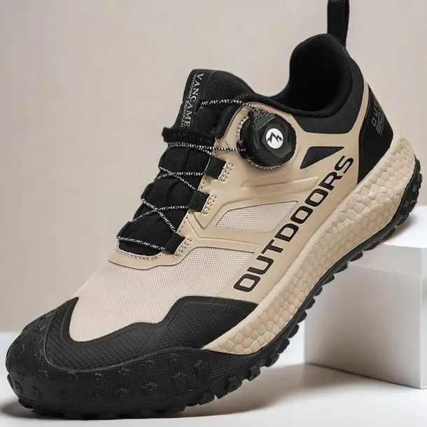 Men's Outdoor Hiking Shoes - Waterproof, Non-Slip, Lightweight Trekking Sneakers for Trail and Climbing Adventures