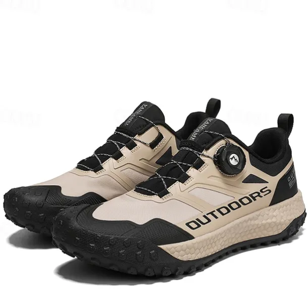 Men's Outdoor Hiking Shoes - Waterproof, Non-Slip, Lightweight Trekking Sneakers for Trail and Climbing Adventures