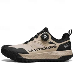 Men's Outdoor Hiking Shoes - Waterproof, Non-Slip, Lightweight Trekking Sneakers for Trail and Climbing Adventures