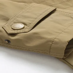 Men's Outdoor Jacket Cargo Jacket Hoodie Jacket Tactical Jacket Outdoor Daily Removable Soft Multiple Pockets Spring & Fall Plain Casual Comfortable Hooded Regular Black Khaki Army Green Jacket