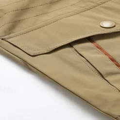 Men's Outdoor Jacket Cargo Jacket Hoodie Jacket Tactical Jacket Outdoor Daily Removable Soft Multiple Pockets Spring & Fall Plain Casual Comfortable Hooded Regular Black Khaki Army Green Jacket