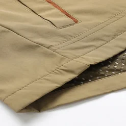 Men's Outdoor Jacket Cargo Jacket Hoodie Jacket Tactical Jacket Outdoor Daily Removable Soft Multiple Pockets Spring & Fall Plain Casual Comfortable Hooded Regular Black Khaki Army Green Jacket