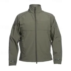 Men's Outdoor Jacket Softshell Jacket Hiking Jacket Winter Outdoor Patchwork Thermal Warm Fleece Lining Waterproof Windproof Fleece Jackets Warm Tactical Jacket Full Zip Climbing Camping / Hiking