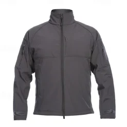 Men's Outdoor Jacket Softshell Jacket Hiking Jacket Winter Outdoor Patchwork Thermal Warm Fleece Lining Waterproof Windproof Fleece Jackets Warm Tactical Jacket Full Zip Climbing Camping / Hiking