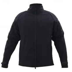 Men's Outdoor Jacket Softshell Jacket Hiking Jacket Winter Outdoor Patchwork Thermal Warm Fleece Lining Waterproof Windproof Fleece Jackets Warm Tactical Jacket Full Zip Climbing Camping / Hiking