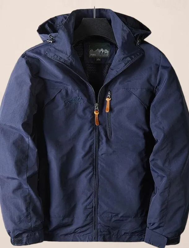 Men's Outdoor Jacket Transition Jacket Daily Wear Windproof Quick Dry Spring & Fall Solid Color Casual Daily Lapel Regular Loose Fit Black Blue Khaki Army Green Gray Jacket