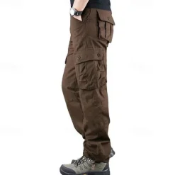 Men's Outdoor Pants Cargo Pants Hiking Pants Trousers Military Outdoor Regular Fit Waterproof Breathable Quick Dry Pants / Trousers Army Yellow Black Cotton Hunting Climbing Camping / Hiking / Caving