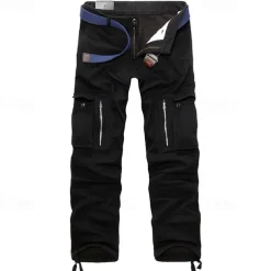 Men's Outdoor Pants Cargo Pants Hiking Pants Trousers Military Outdoor Regular Fit Warm Breathable Pants / Trousers Black Army Green Hunting Climbing Camping / Hiking / Caving 28 29 30 31 32