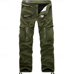 Men's Outdoor Pants Cargo Pants Hiking Pants Trousers Military Outdoor Regular Fit Warm Breathable Pants / Trousers Black Army Green Hunting Climbing Camping / Hiking / Caving 28 29 30 31 32